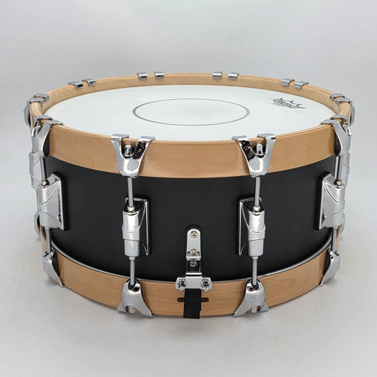 Used Taye Metalworks Aluminum Snare Drum w/Maple Hoops 14x6.5 - Very Good - Drum Center Of Portsmouth