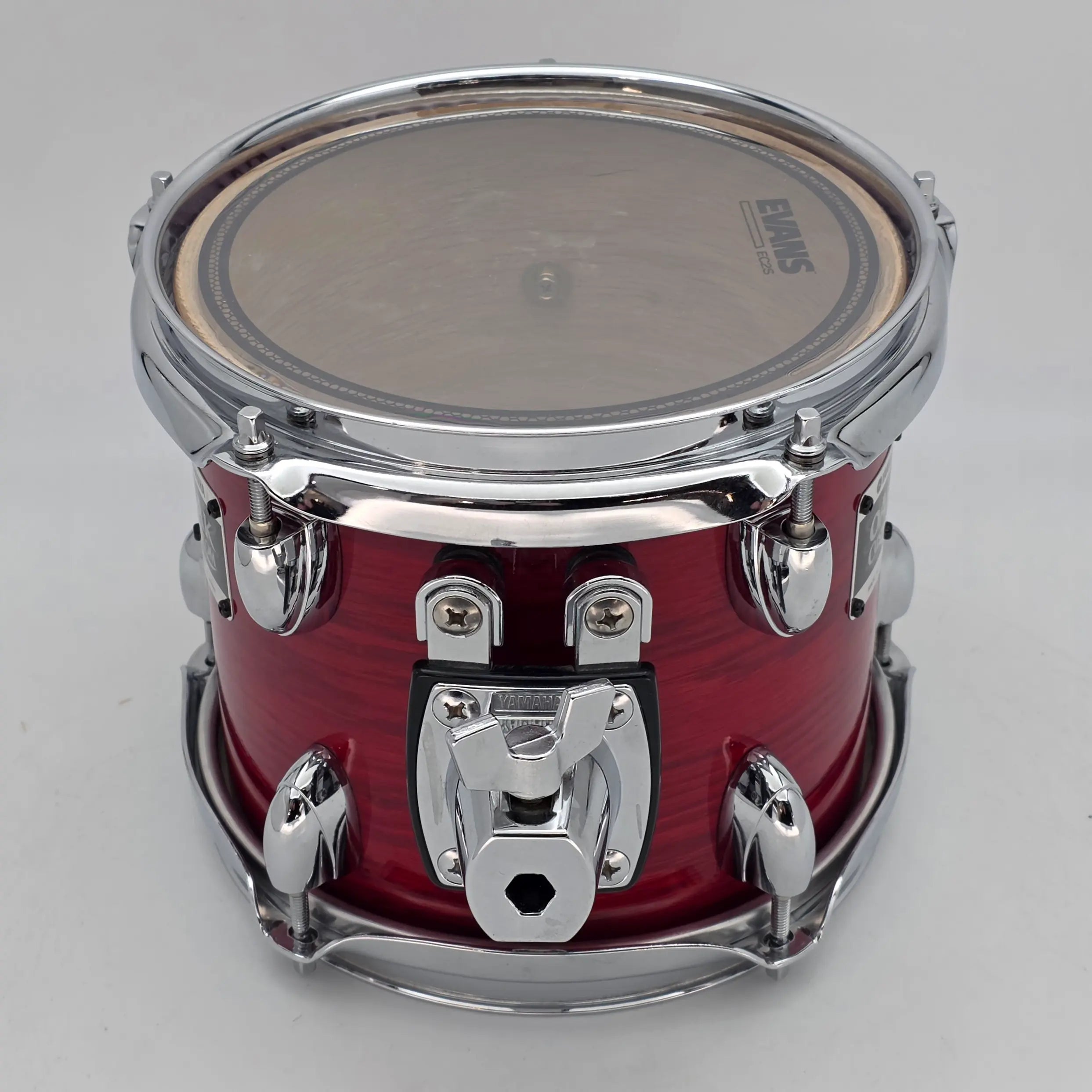 Used Yamaha Oak Custom Tom 8x7 Red - Very Good - Drum Center Of Portsmouth