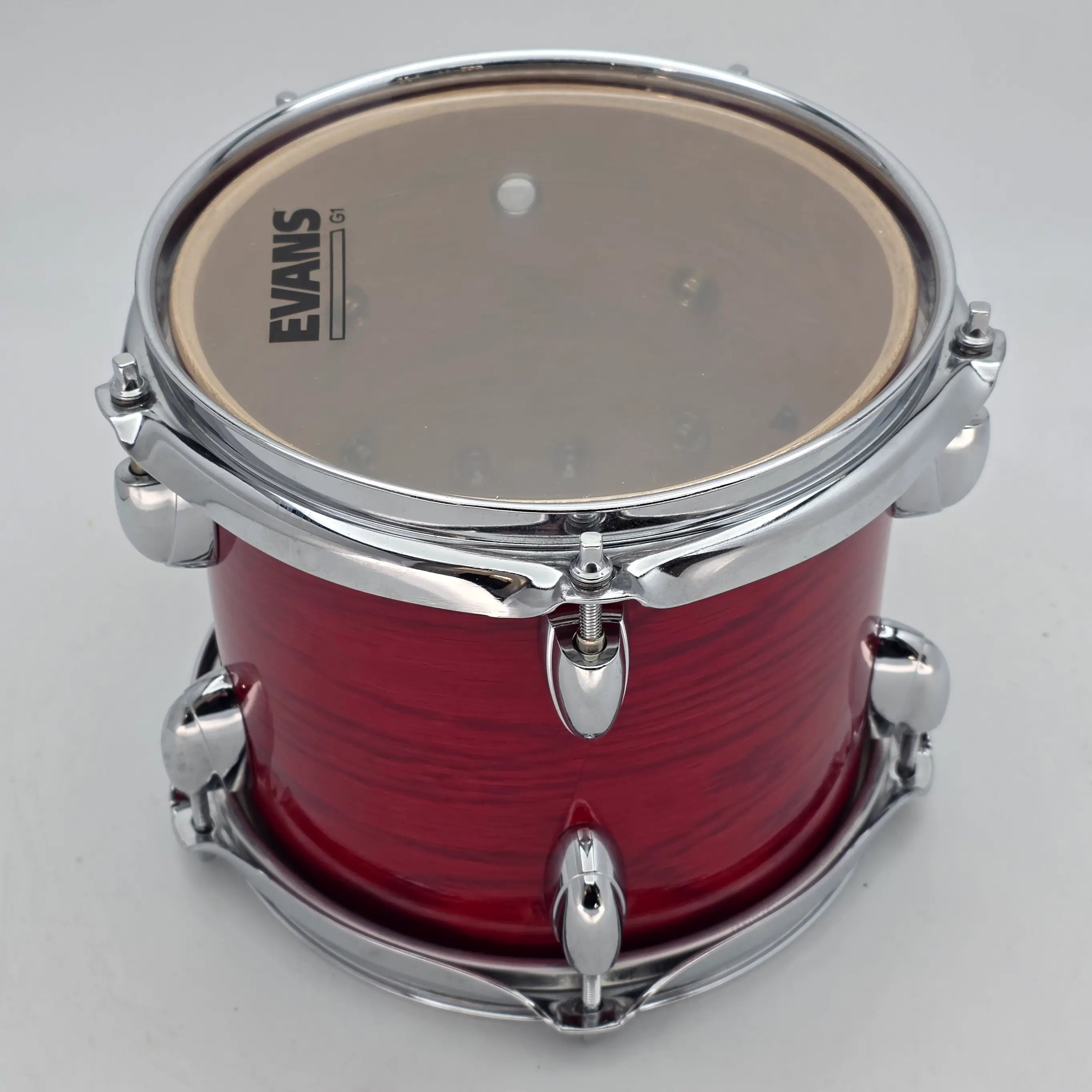 Used Yamaha Oak Custom Tom 8x7 Red - Very Good - Drum Center Of Portsmouth