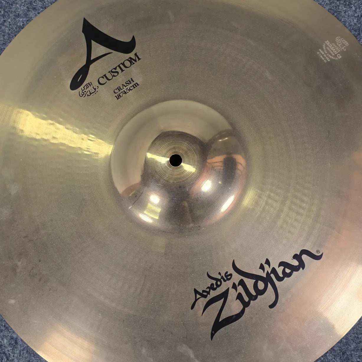 Used Zildjian A Custom Crash Cymbal 18" - Very Good - Drum Center Of Portsmouth