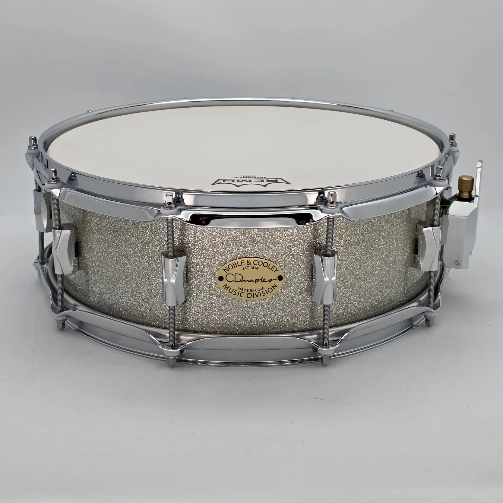 Used Noble & Cooley CD Maple Snare Drum 14x5 Silver Sparkle - Excellent - Drum Center Of Portsmouth