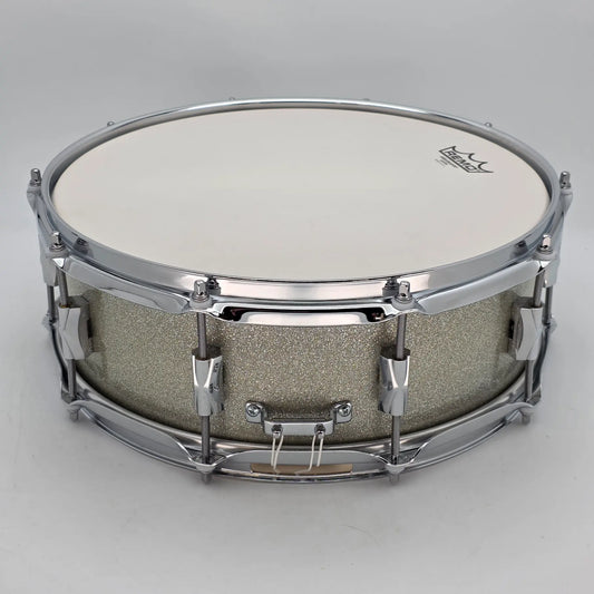 Used Noble & Cooley CD Maple Snare Drum 14x5 Silver Sparkle - Excellent - Drum Center Of Portsmouth