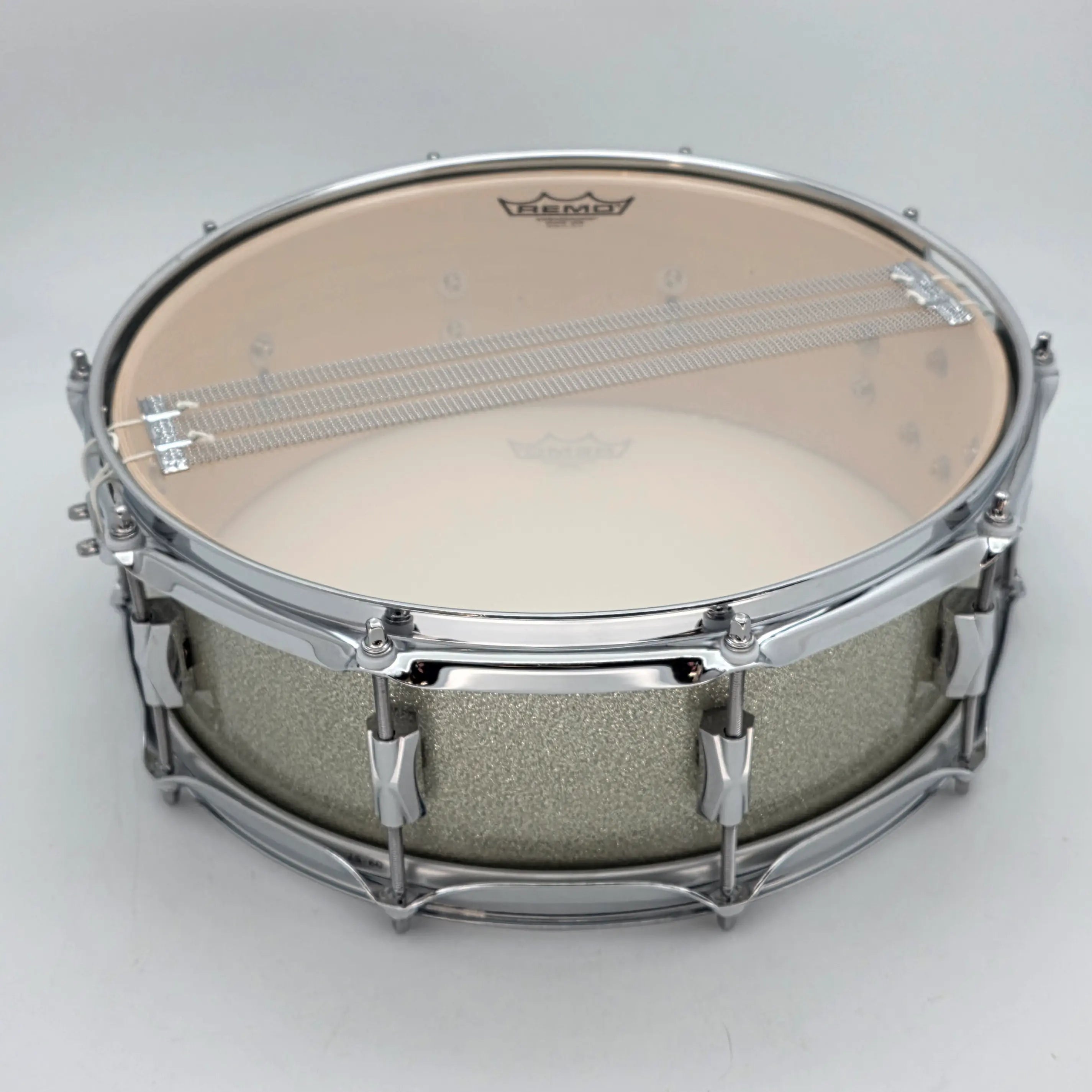 Used Noble & Cooley CD Maple Snare Drum 14x5 Silver Sparkle - Excellent - Drum Center Of Portsmouth