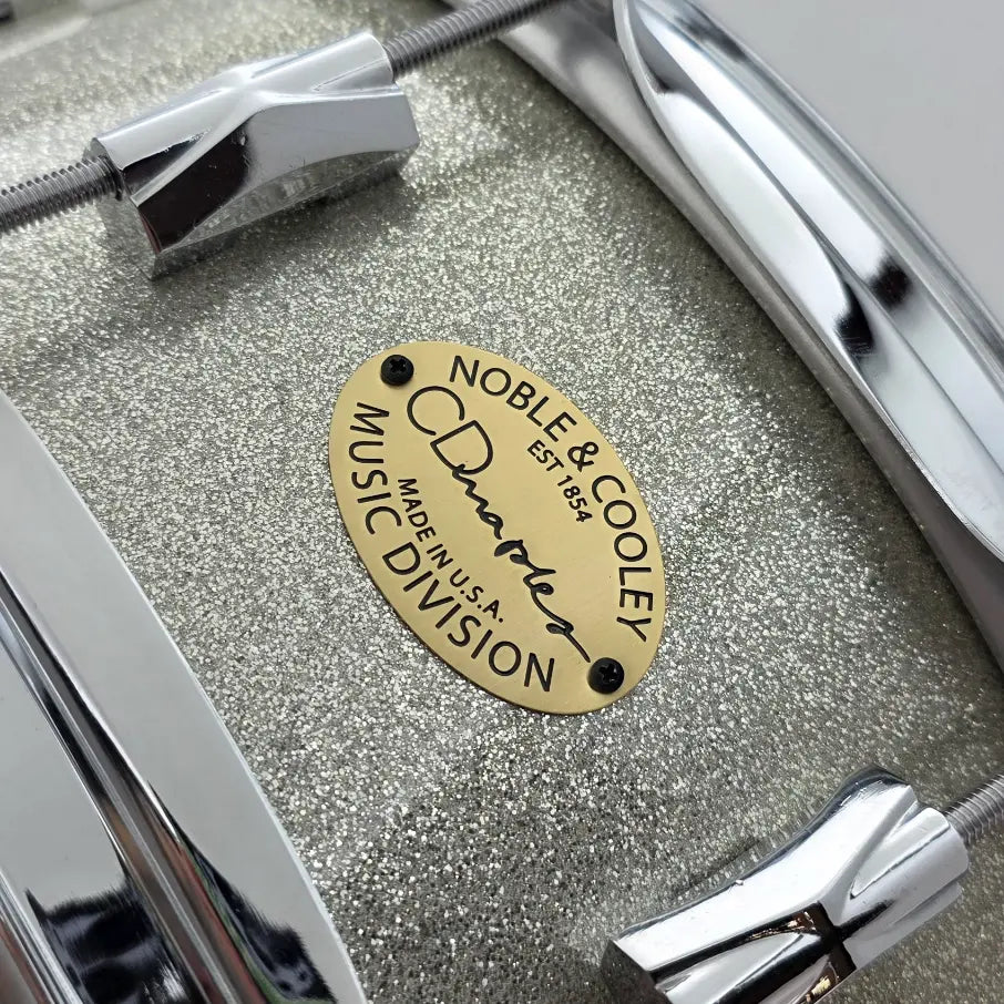 Used Noble & Cooley CD Maple Snare Drum 14x5 Silver Sparkle - Excellent - Drum Center Of Portsmouth