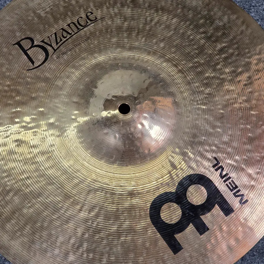 Used Meinl Byzance Medium Thin Crash Brilliant 16" - Very Good - Drum Center Of Portsmouth