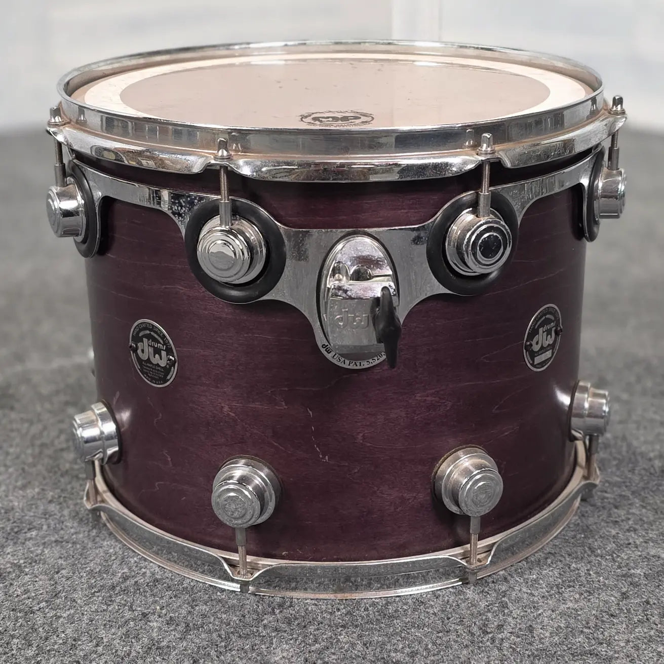 Used DW Collectors Maple 4pc Drum Set Purple Satin - Fair - Drum Center Of Portsmouth