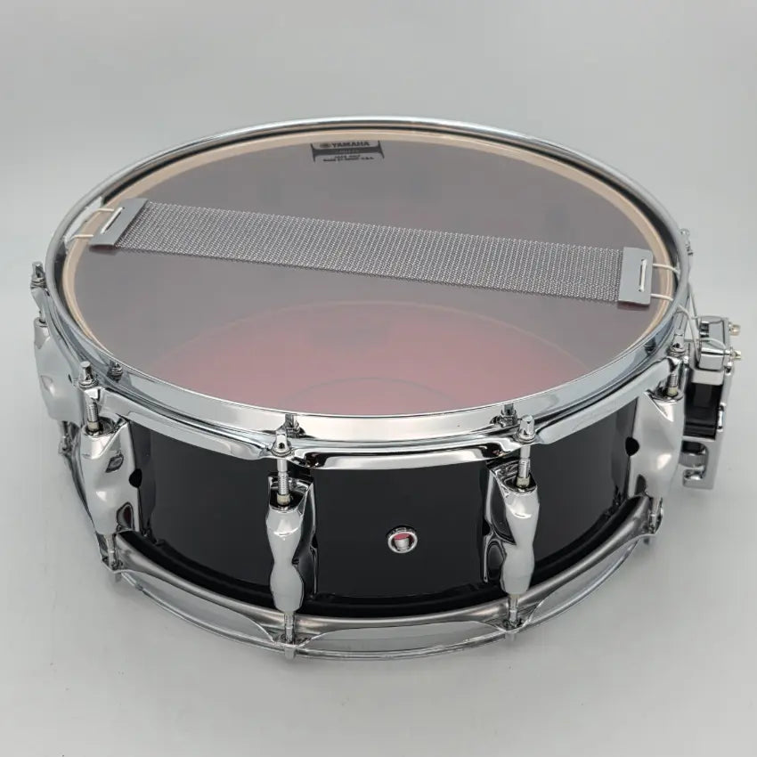 Used Yamaha Recording Custom Snare Drum 14x5.5 Solid Black - Very Good - Drum Center Of Portsmouth