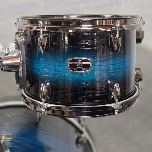 Used Yamaha Live Custom Hybrid Oak 3pc Drum Set Uzu Ice Sunburst - Very Good - Drum Center Of Portsmouth
