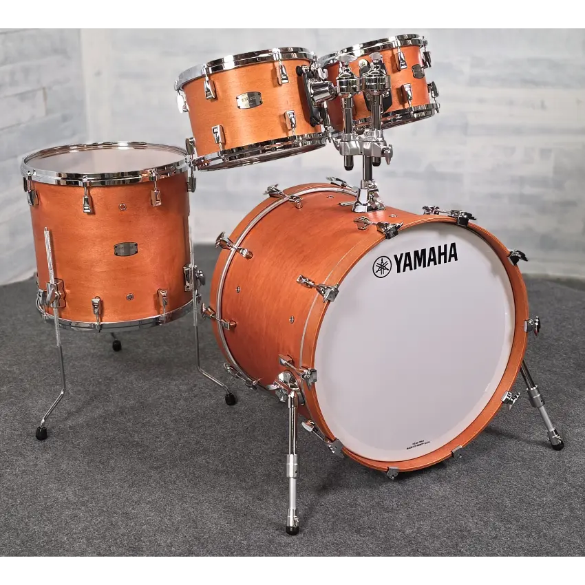 Used Yamaha Absolute Hybrid 4pc Drum Set 22/10/12/16 Vintage Natural - Very Good - Drum Center Of Portsmouth