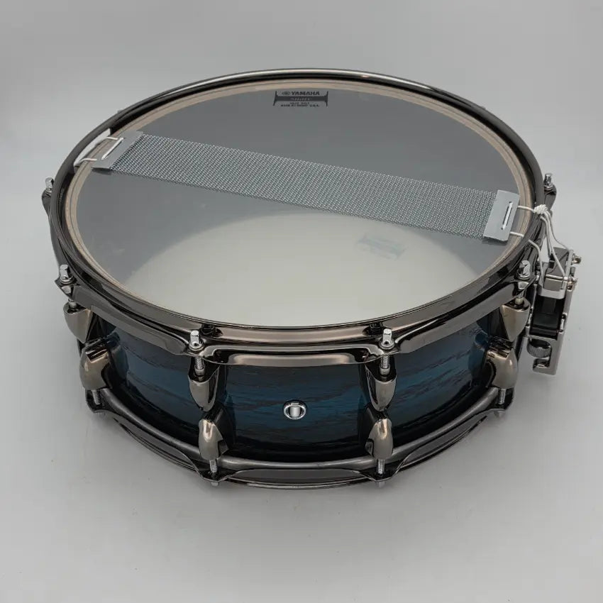 Used Yamaha Live Custom Hybrid Oak Snare Drum 14x5.5 Uzu Ice Sunburst - Very Good - Drum Center Of Portsmouth