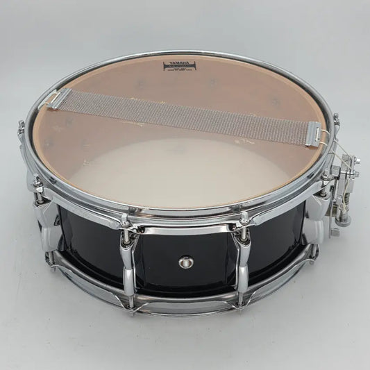 Used Yamaha Beech Custom Snare Drum 14x6 Piano Black - Good - Drum Center Of Portsmouth