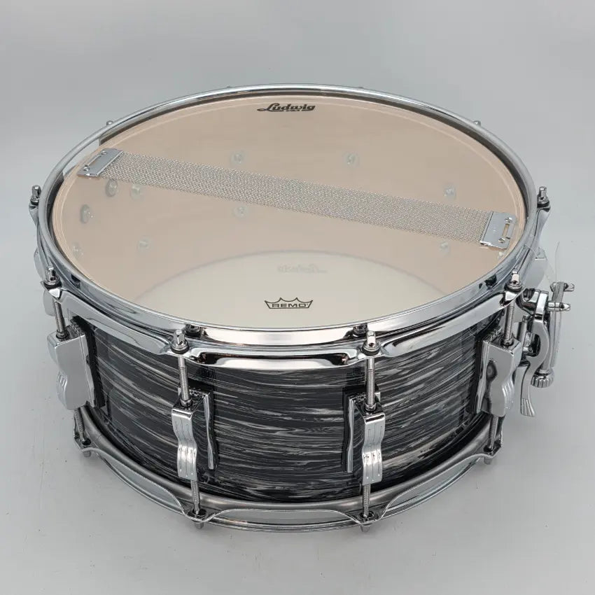 Used Ludwig Classic Maple 14x6.5 Vintage Black Oyster - Very Good - Drum Center Of Portsmouth