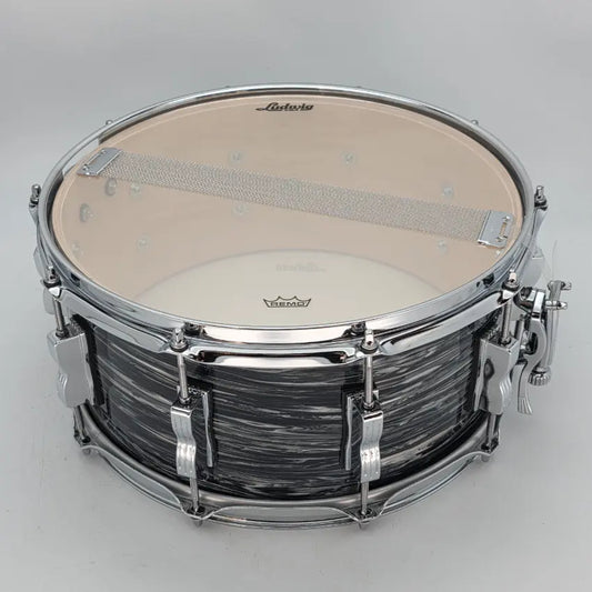 Used Ludwig Classic Maple 14x6.5 Vintage Black Oyster - Very Good - Drum Center Of Portsmouth