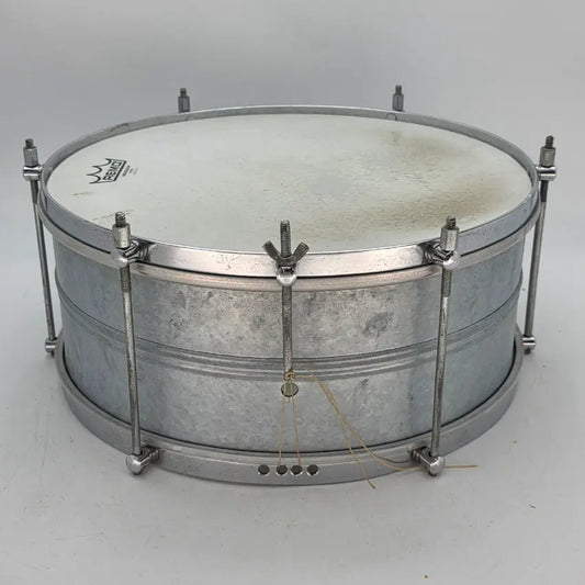 Used Misc Aluminum Single Tension Snare Drum 14x6.5 - Good - Drum Center Of Portsmouth