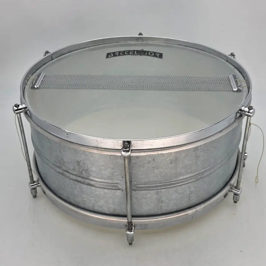 Used Misc Aluminum Single Tension Snare Drum 14x6.5 - Good - Drum Center Of Portsmouth