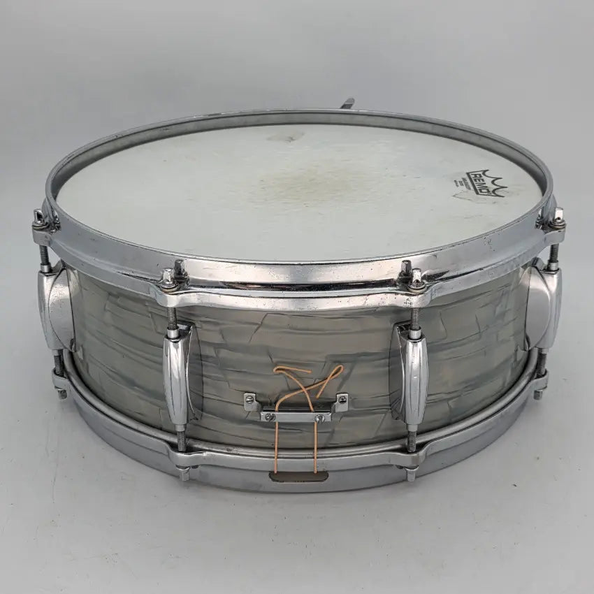 Used Vintage 60s Gretsch Round Badge Snare Drum 14x5 Blue Onyx - Good - Drum Center Of Portsmouth
