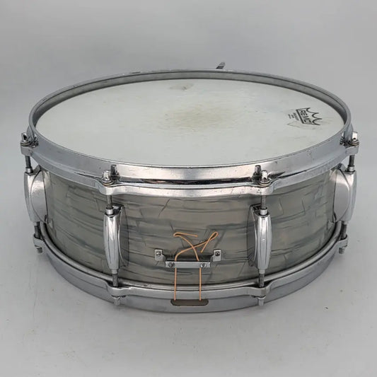 Used Vintage 60s Gretsch Round Badge Snare Drum 14x5 Blue Onyx - Good - Drum Center Of Portsmouth