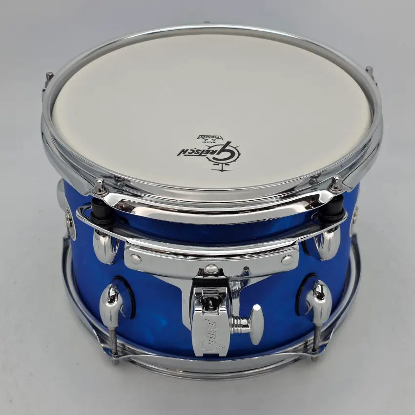 Used Gretsch Catalina Club Tom 10x7 Blue Satin Flame - Very Good - Drum Center Of Portsmouth
