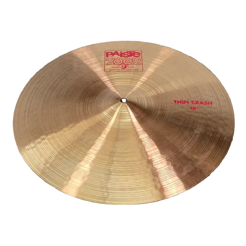Used Paiste 2002 Thin Crash Cymbal 18" - Very Good - Drum Center Of Portsmouth