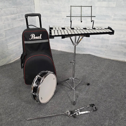 Used Pearl Student Bell and Snare Drum Kit - Very Good - Drum Center Of Portsmouth