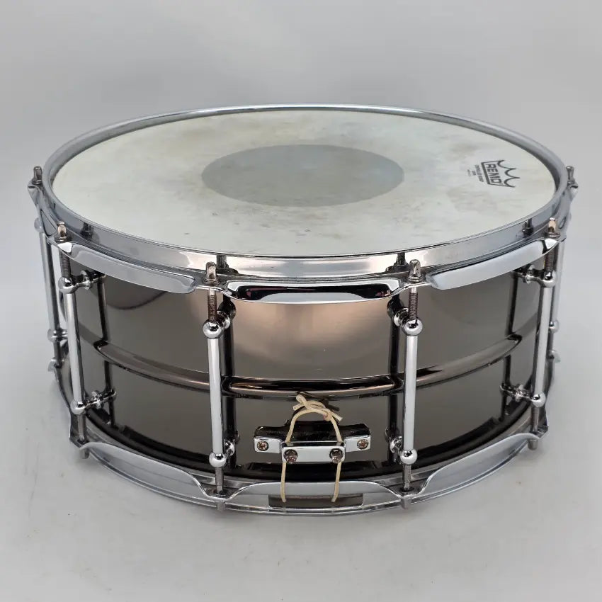 Used Ludwig Black Magic Brass Snare Drum 14x6.5 w/ Chrome HW - Good - Drum Center Of Portsmouth