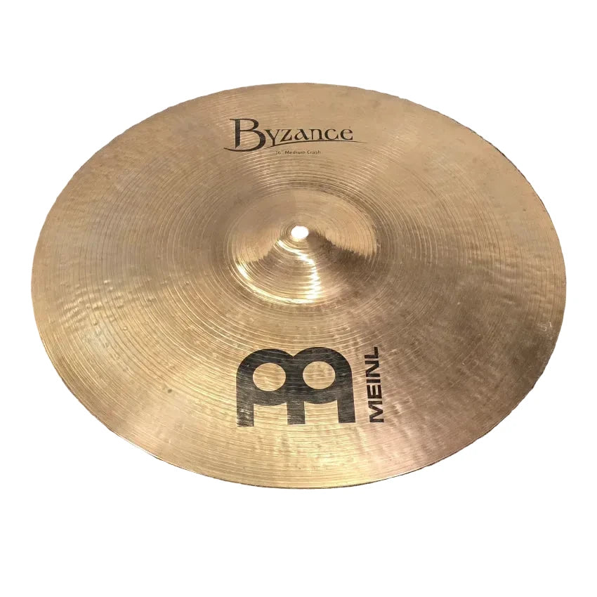 Used Meinl Byzance Traditional Medium Crash Cymbal 16" - Good - Drum Center Of Portsmouth