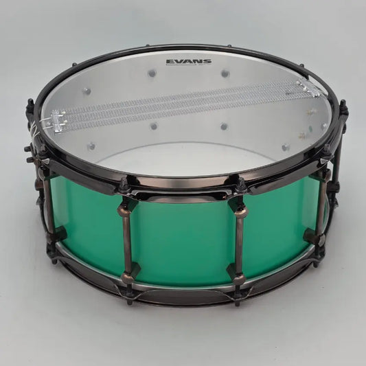 Used Noble & Cooley Alloy Classic Snare Drum 14x6 Mint Green - Very Good - Drum Center Of Portsmouth