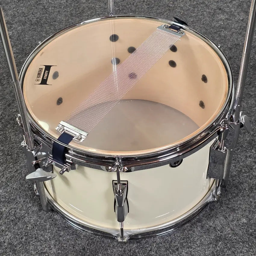 Used Yamaha Stage Custom Hip Drum Set Classic White w/Extras! - Very Good - Drum Center Of Portsmouth