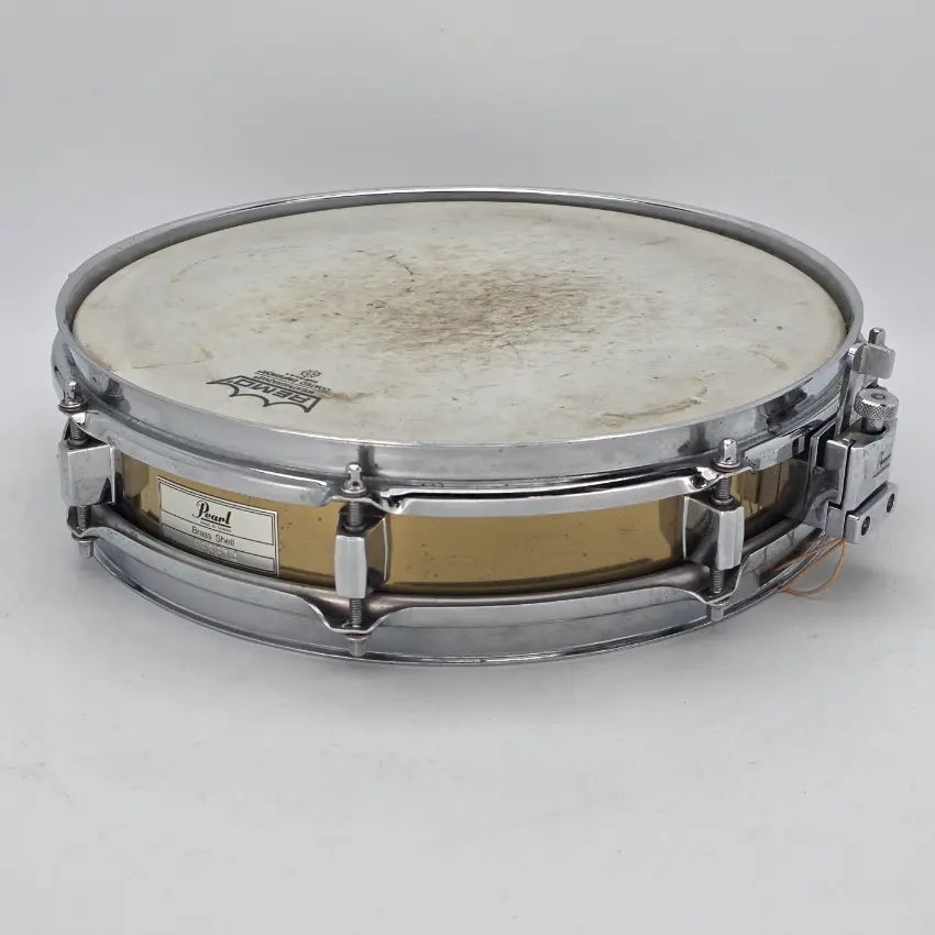 Used Pearl Brass Piccolo Snare Drum 13x3 - Good - Drum Center Of Portsmouth
