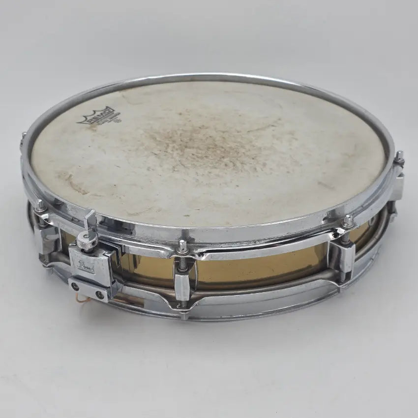 Used Pearl Brass Piccolo Snare Drum 13x3 - Good - Drum Center Of Portsmouth