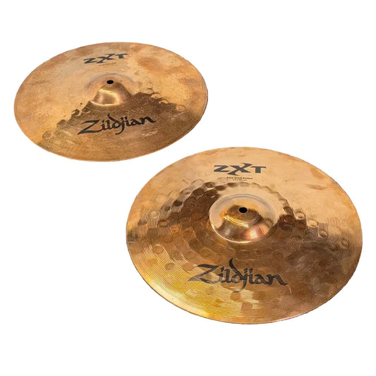Used Zildjian ZXT Rock Hi Hat Cymbals 14" - Fair - Drum Center Of Portsmouth