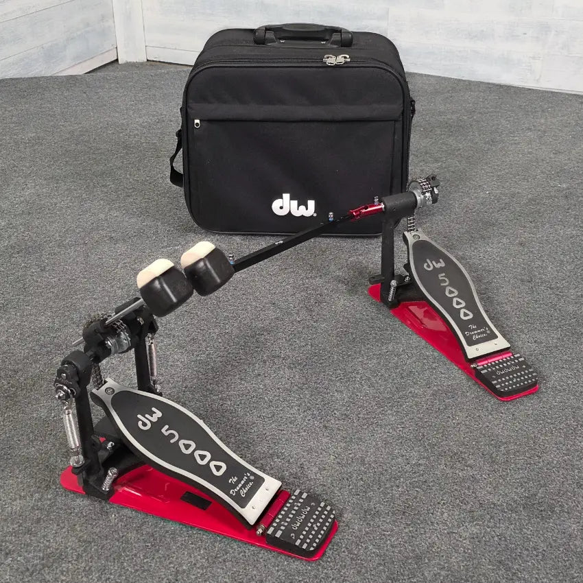Used DW 5000 Lefty Double Bass Drum Pedal - Very Good - Drum Center Of Portsmouth