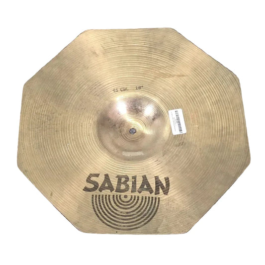 Used Sabian Rocktagon Crash Cymbal 16 - Very Good - Drum Center Of Portsmouth