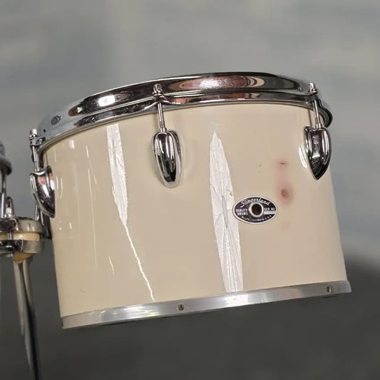 Used Slingerland Concert Tom Set 10/12/13/16 White - Very Good - Drum Center Of Portsmouth