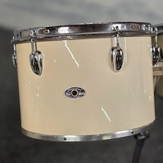 Used Slingerland Concert Tom Set 10/12/13/16 White - Very Good - Drum Center Of Portsmouth