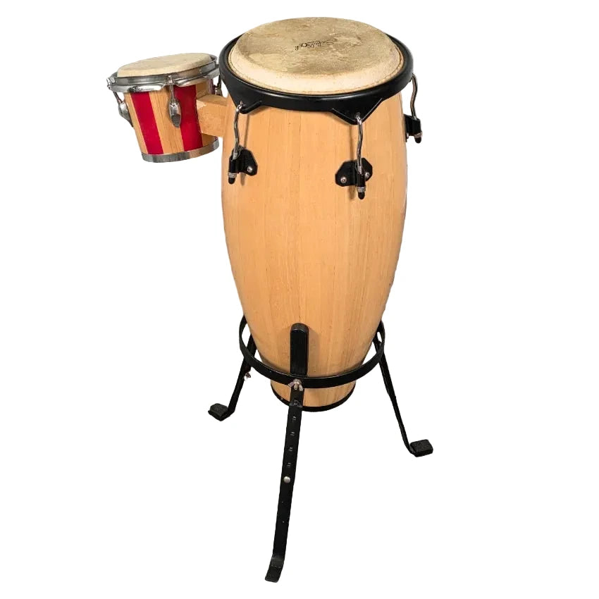 Used Schalloch Conga 10" & Bongo 6" w/Stand - Fair - Drum Center Of Portsmouth