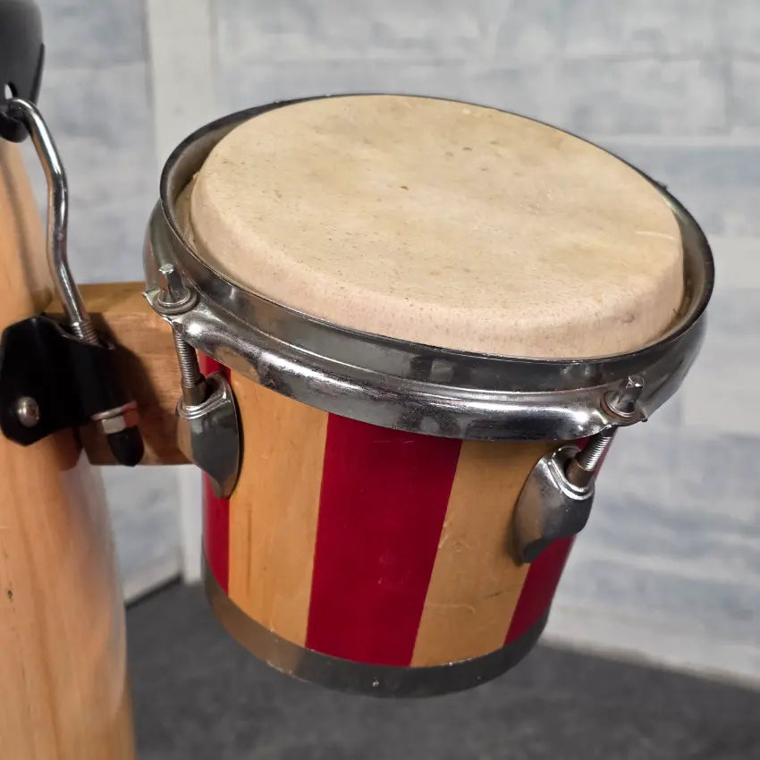 Used Schalloch Conga 10" & Bongo 6" w/Stand - Fair - Drum Center Of Portsmouth