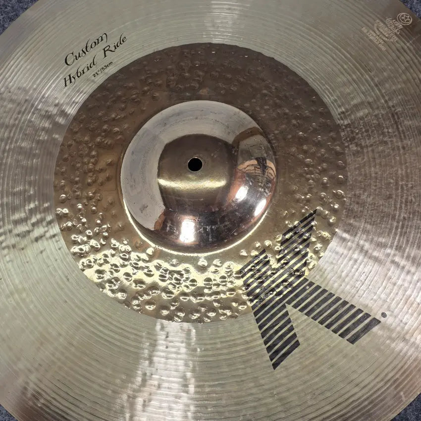 Used Zildjian K Custom Hybrid Ride Cymbal 21 - Very Good - Drum Center Of Portsmouth