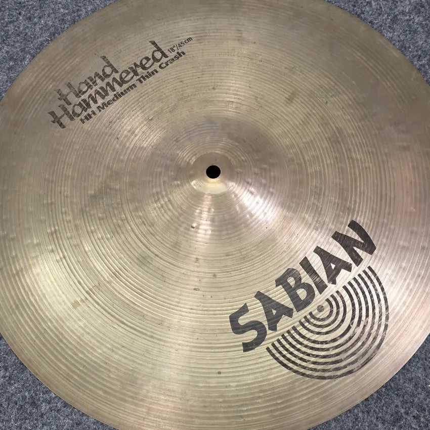 Used Sabian HH Medium Thin Crash Cymbal 18 - Good - Drum Center Of Portsmouth