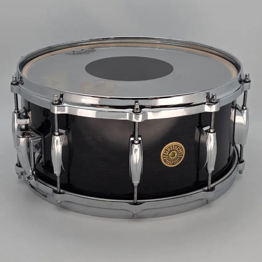 Used Gretsch Ridgeland Snare Drum 14x6.5 Gloss Ebony - Very Good - Drum Center Of Portsmouth