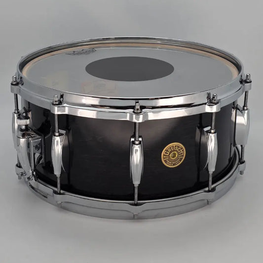 Used Gretsch Ridgeland Snare Drum 14x6.5 Gloss Ebony - Very Good - Drum Center Of Portsmouth