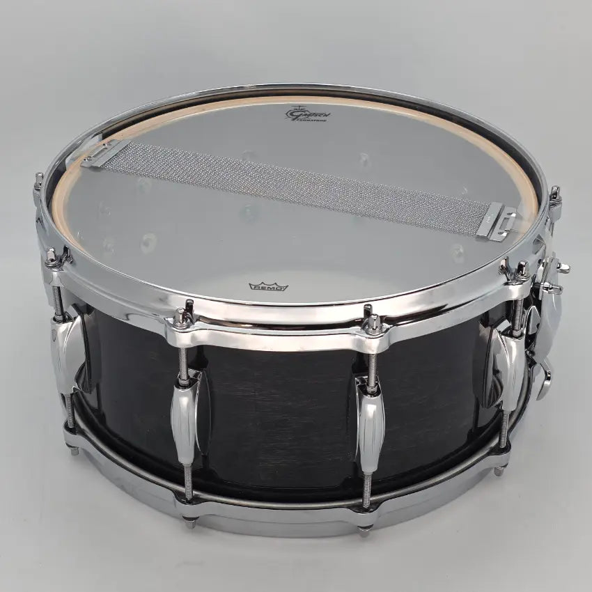 Used Gretsch Ridgeland Snare Drum 14x6.5 Gloss Ebony - Very Good - Drum Center Of Portsmouth