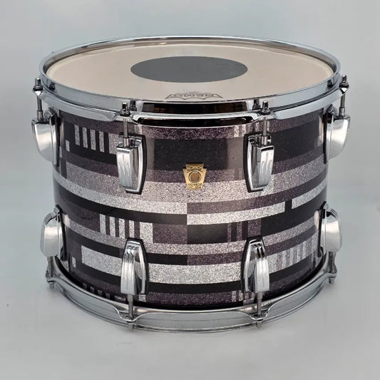 Used Ludwig Classic Maple Rack Tom 14x10 Digital Black Sparkle - Very Good - Drum Center Of Portsmouth