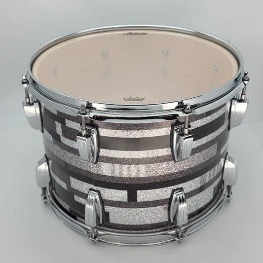 Used Ludwig Classic Maple Rack Tom 14x10 Digital Black Sparkle - Very Good - Drum Center Of Portsmouth