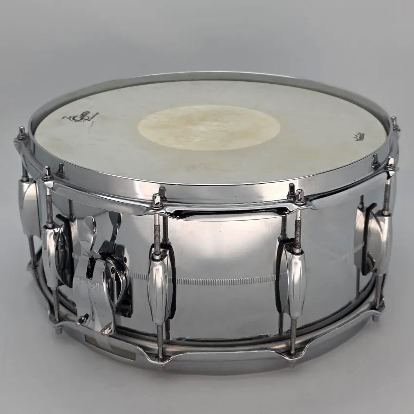 Used Gretsch Brooklyn Chrome Over Steel Snare Drum 14x6.5 - Good - Drum Center Of Portsmouth