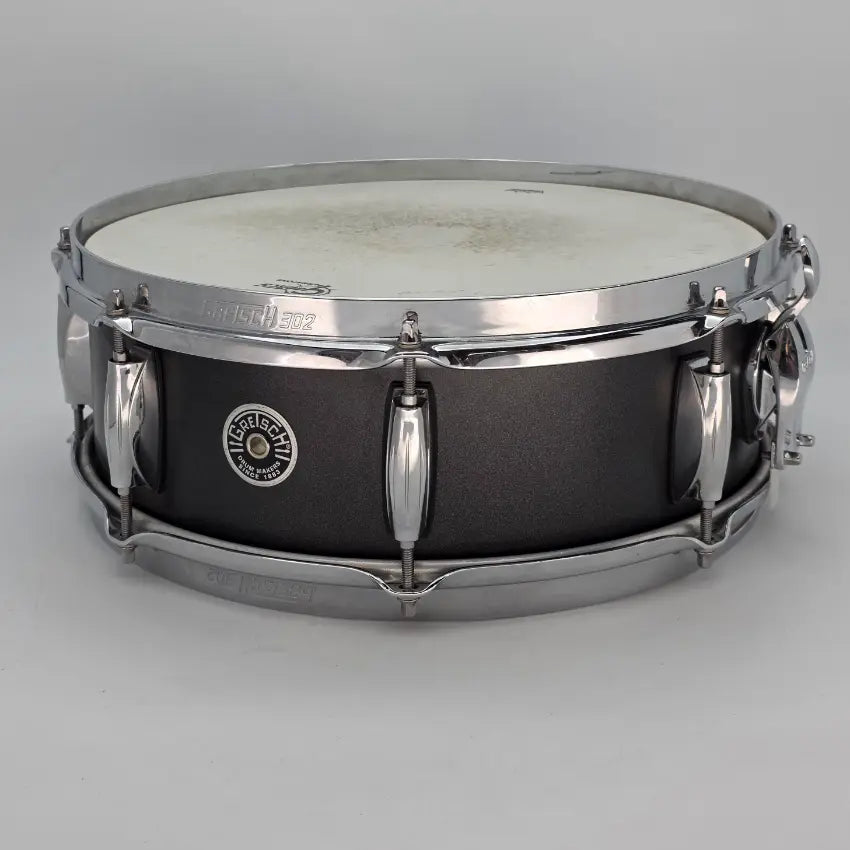Used Gretsch Brooklyn Satin Black Snare Drum 14x5 - Good - Drum Center Of Portsmouth