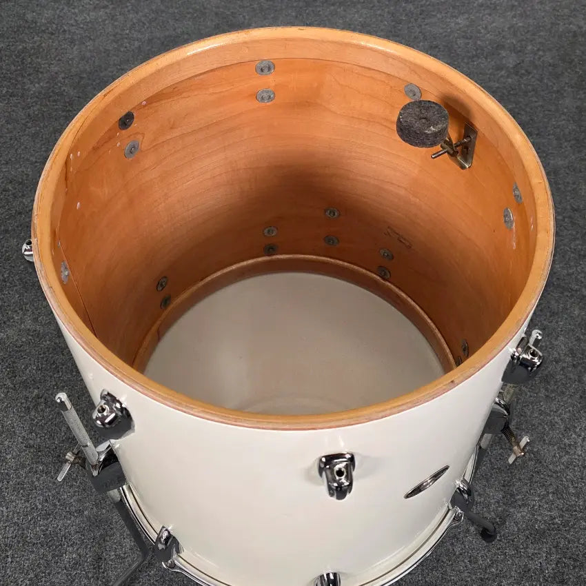 Used Vintage 70s Slingerland Floor Tom White 16x16 - Good - Drum Center Of Portsmouth