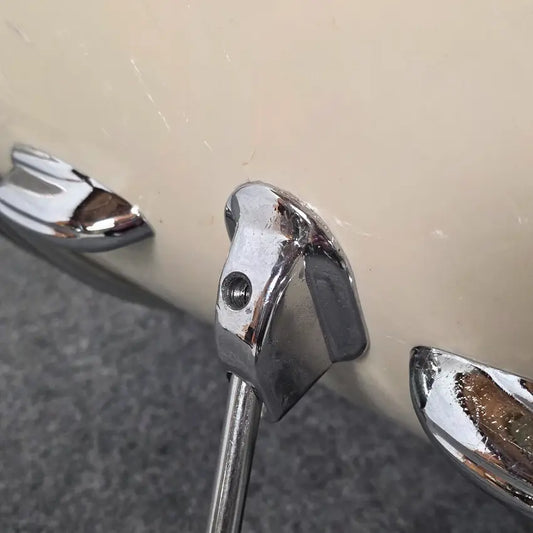 Used Vintage 60s Slingerland Bass Drum White Marine Pearl 20x14 - Good - Drum Center Of Portsmouth