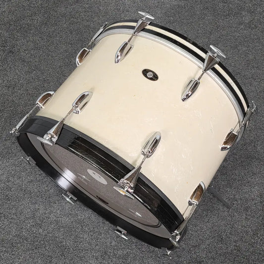 Used Vintage 60s Slingerland Bass Drum White Marine Pearl 20x14 - Good - Drum Center Of Portsmouth