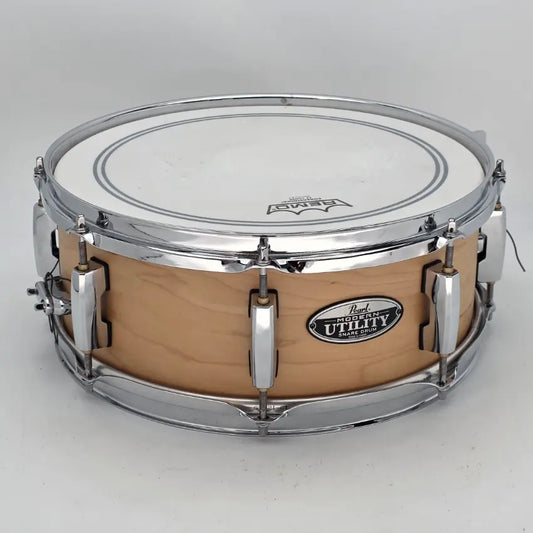 Used Pearl Modern Utility Maple Snare Drum 13x5 Matte Natural - Very Good - Drum Center Of Portsmouth
